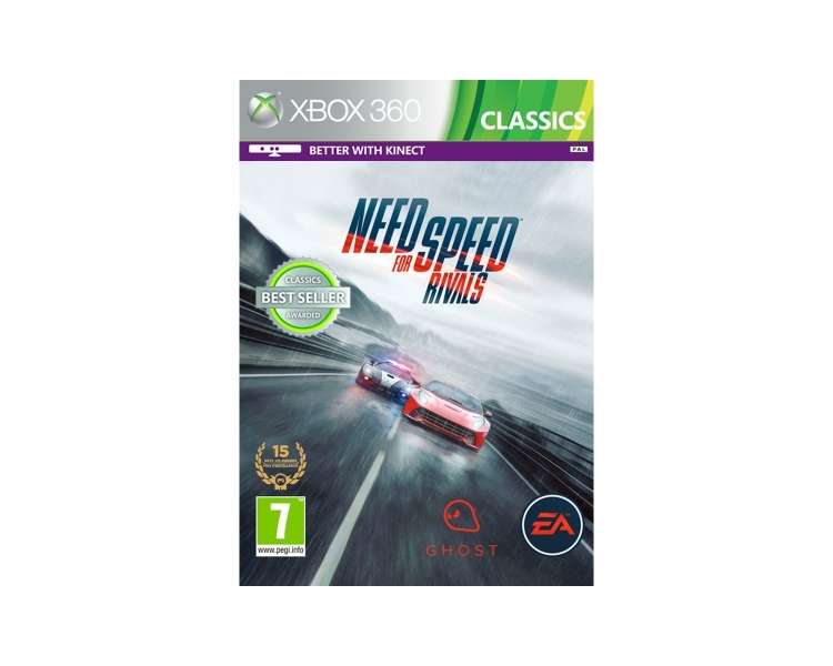 Need for Speed: Rivals (Classics), Juego para Consola Microsoft XBOX 360