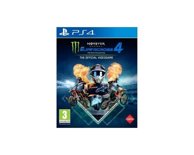 Monster Energy Supercross, The Official Videogame 4 Juego para Consola Sony PlayStation 4 , PS4