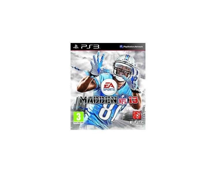 Madden NFL 13, Juego para Consola Sony PlayStation 3 PS3