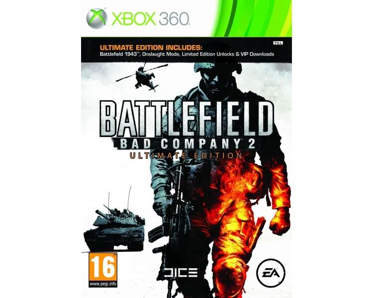 Battlefield: Bad Company 2 (TWO) Ultimate Edition , Juego para Consola Microsoft XBOX 360