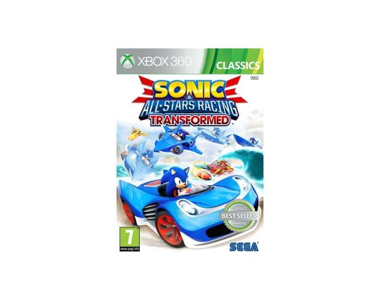 Sonic and All Stars Racing Transformed (XONE/X360), Juego para Consola Microsoft XBOX 360