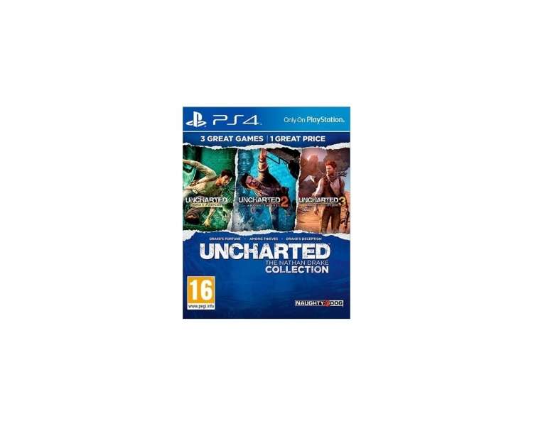 Uncharted The Nathan Drake Collection PS Hits Juego para Consola Sony PlayStation 4 , PS4