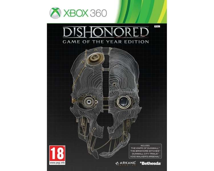 Dishonored, Game Of The Year, Juego para Consola Microsoft XBOX 360