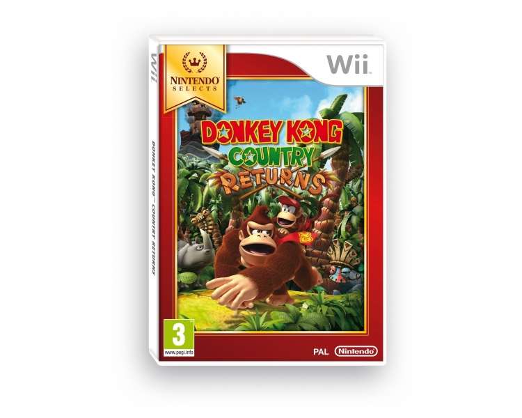 Donkey Kong Country Returns (Selects), Juego para Consola Nintendo Wii