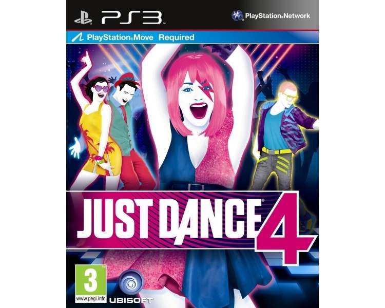Just Dance 4 (Italian Box, EFIGS In Game), Juego para Consola Sony PlayStation 3 PS3