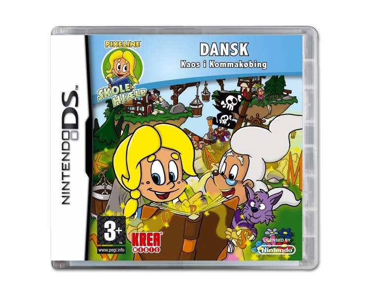 Pixeline Skolehjælp: Dansk Kaos i Kommakøbing, Juego para Nintendo DS