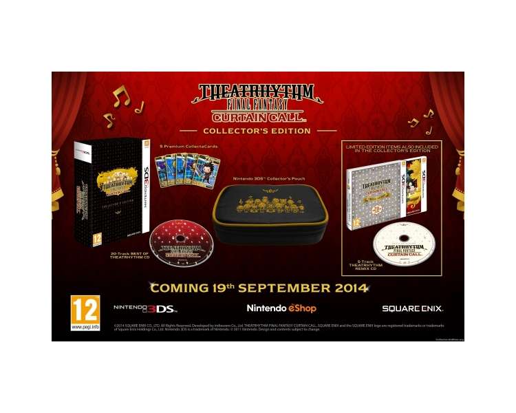 Theatrhythm Final Fantasy Curtain Call, Collector's Edition, Juego para Nintendo 3DS