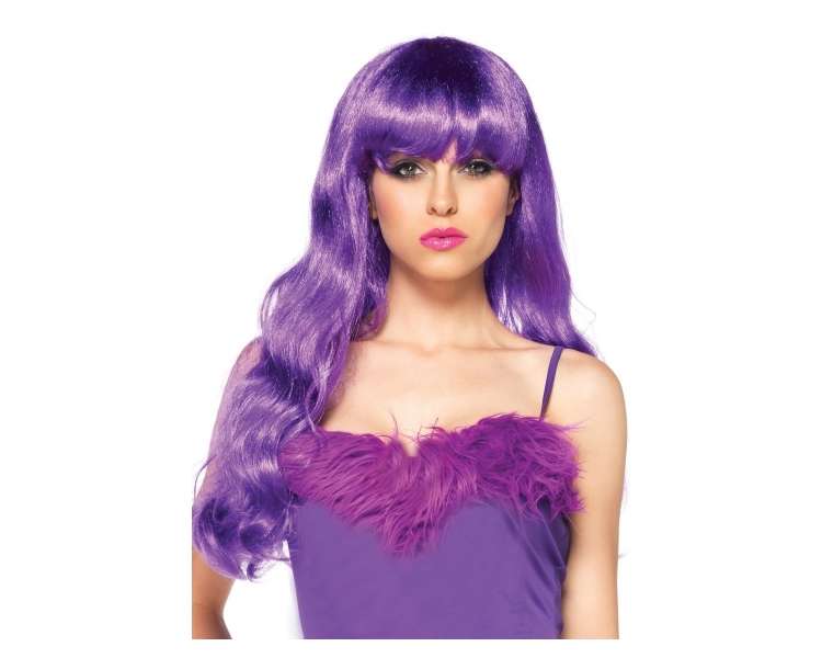 Leg Avenue - Neon Star Long Wavy Wig - Neon Purple (A197922032)