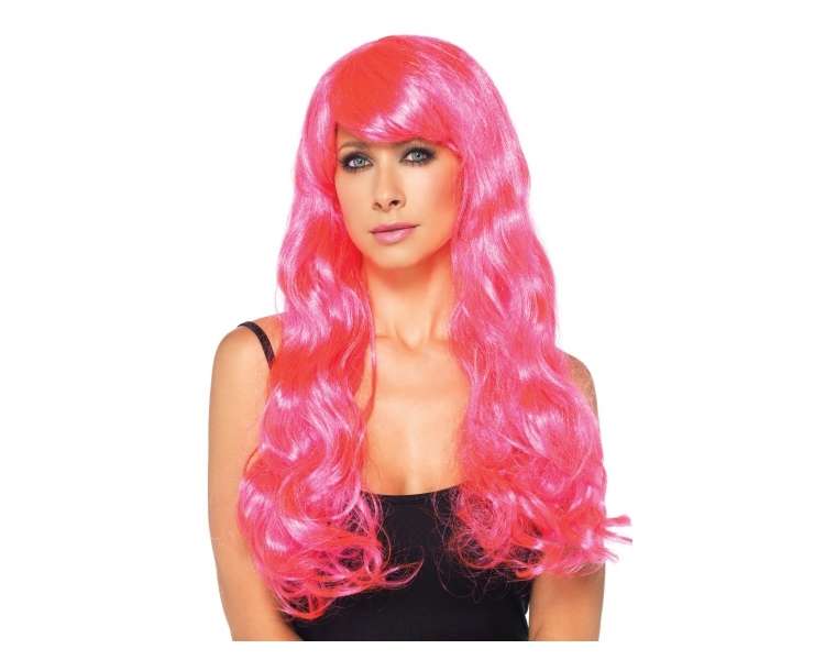 Leg Avenue - Neon Star Long Wavy Wig - Neon Pink (A197922029)