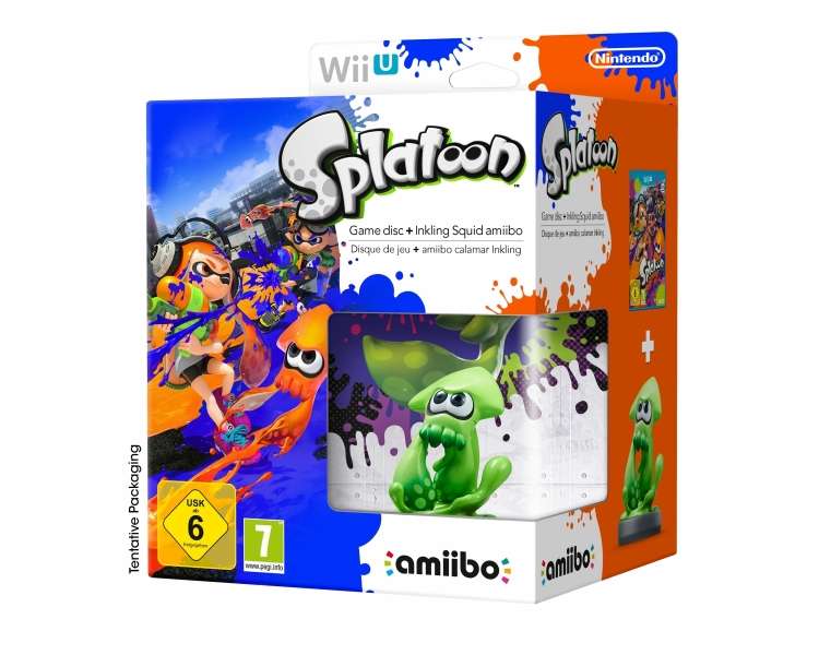 Splatoon + Nintendo Amiibo Figurine Inkling Squid (Splatoon Collection)