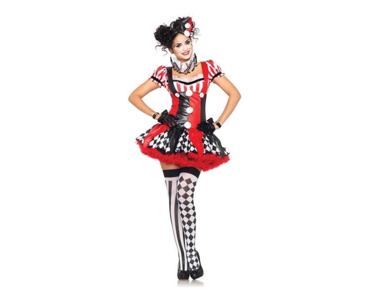 Leg Avenue - Harlequin Clown Costume - Large (8392903011)