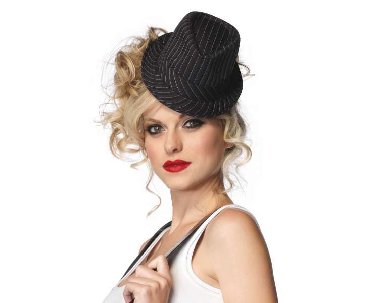 Leg Avenue - Pin Stipe Fedora Hat (A1008)