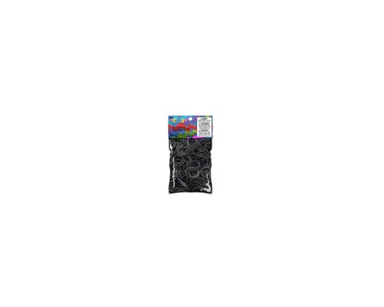 Rainbow Loom - Black - Bands, 600 pc