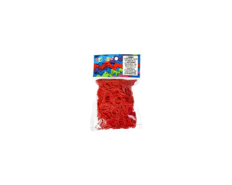 Rainbow Loom, Rojo, Bandas, 600 Piezas