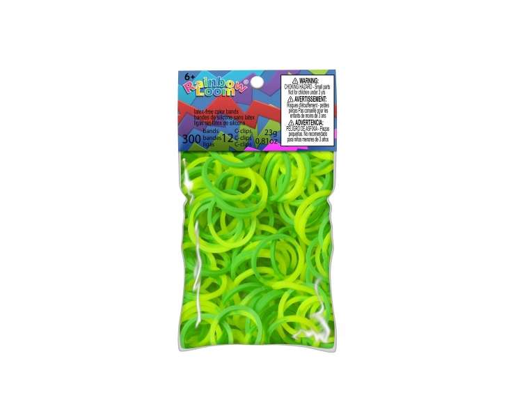 Rainbow Loom - Dual Green-Yellow - Bands 300 pc