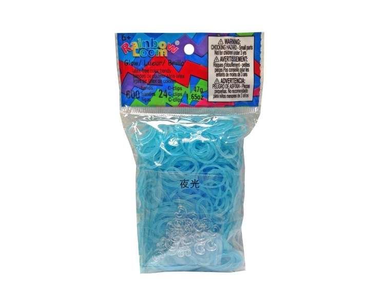 Rainbow Loom - Bands 600 pc - Glow Electric Blue (273110036)