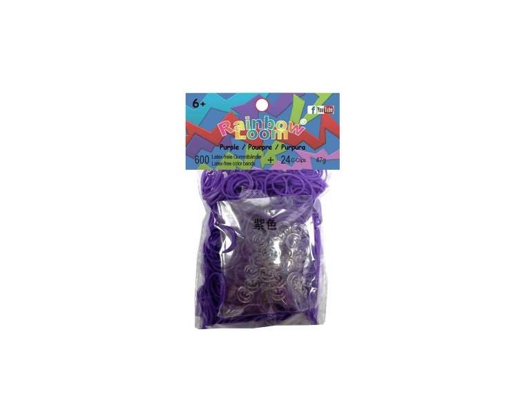 Rainbow Loom - Deep Purple  - Bands, 600 pc