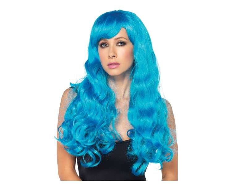 Leg Avenue - Neon Star Long Wavy Wig - Neon Blue (A197922028)