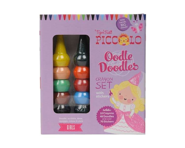 Tribu Del Tigre, Set De Crayones Oodle Doodle, Niñas (Tt6-0217)