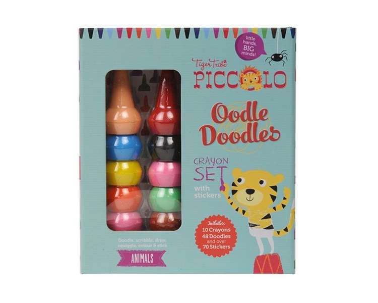 Tiger Tribe - Oodle Doodle Crayon Set - Animals (TT6-0216)