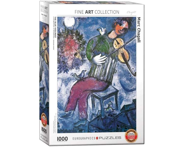 Rompecabezas EuroGraphics - Marc Chagall - El violinista azul - 1000 piezas.