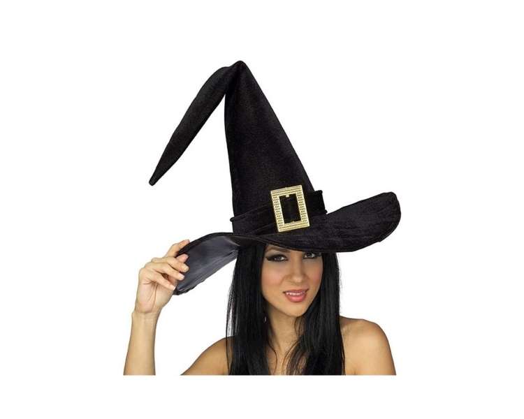 Rubies Adult - Black Witch Hat w/Buckle (49429)