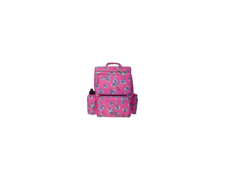 Ticket to Heaven - Classic Schoolbag - Neon pink flower (10049-3150-004)