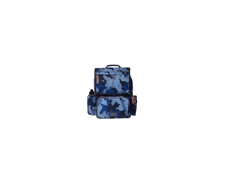 Ticket to Heaven - Classic Schoolbag - Blue camouflage (10049-5320-002)