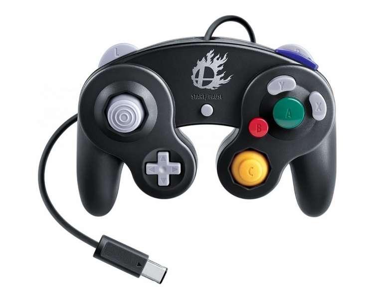 GameCube Controller Controlador Mando - Super Smash Bros. (Negro)