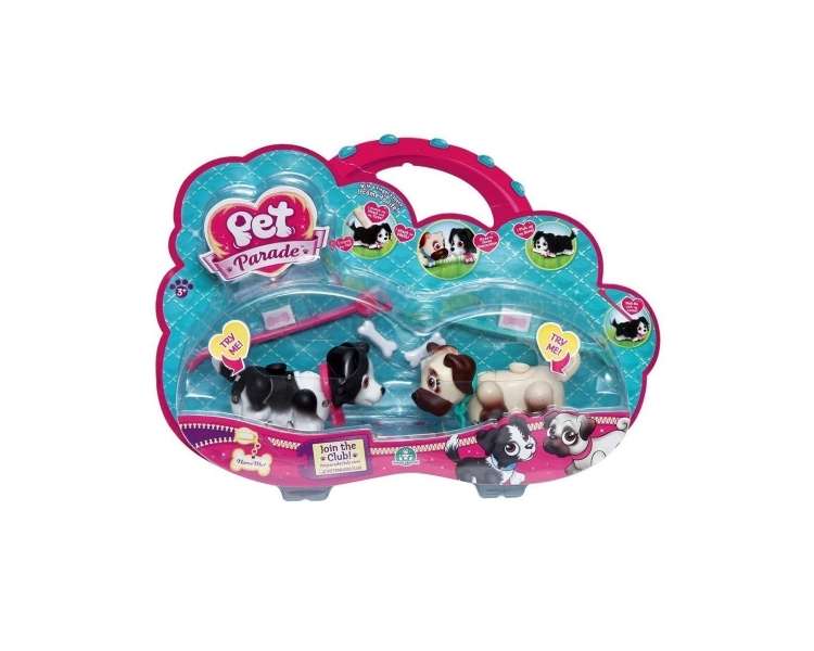 Pet Parade - Border Collie and Pug - Twin Puppy Pack