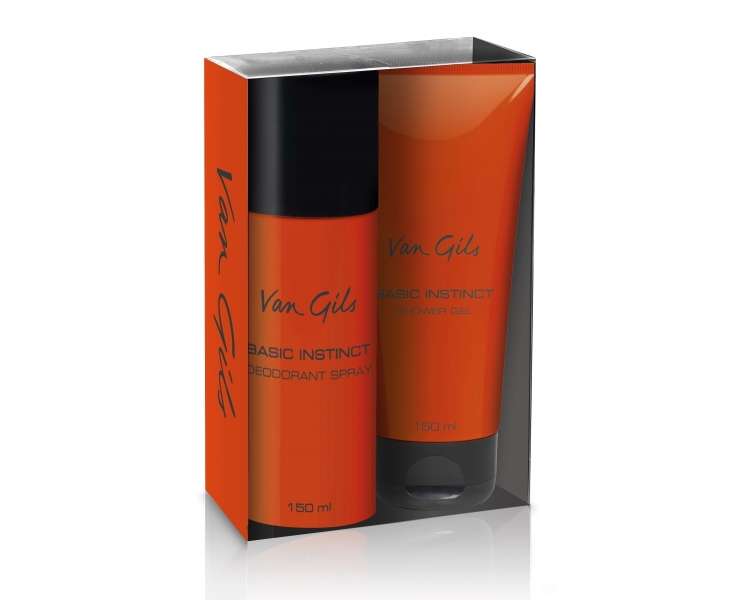 Van Gils - Basic Instinct Deo Spray 150 ml + Showergel 150 ml - Giftset