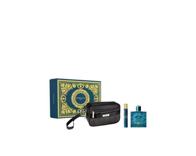 Versace - Eros EDT 100 ml + EDT 10 ml + Pouch - Giftset