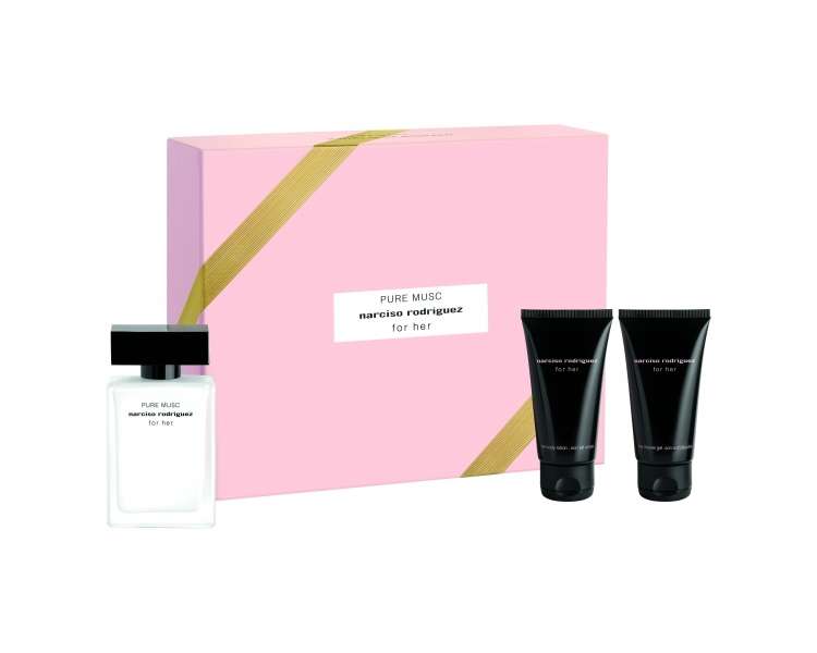 Narciso Rodriguez - For Her Pure Musc EDP 50 ml + Body Lotion 50 ml + Shower Gel 50 ml - Giftset