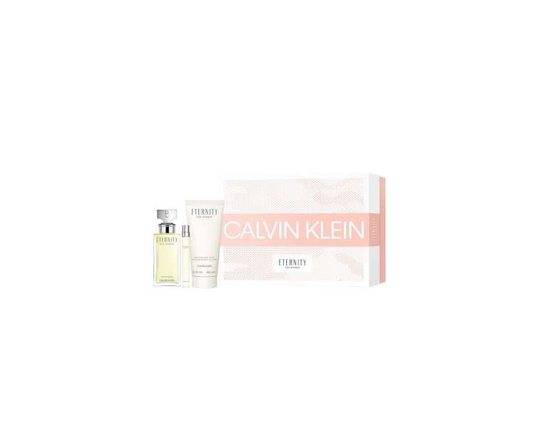 Calvin Klein - Eternity EDP 100 ml +Luxurious Body Lotion 200 ml + EDP Travel Spray 10 ml - Giftset