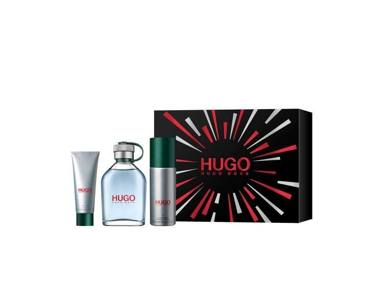 Hugo Boss - Hugo Man 125 ml EDT + Deo spray 150 ml + Shower Gel 50 ml - Giftset