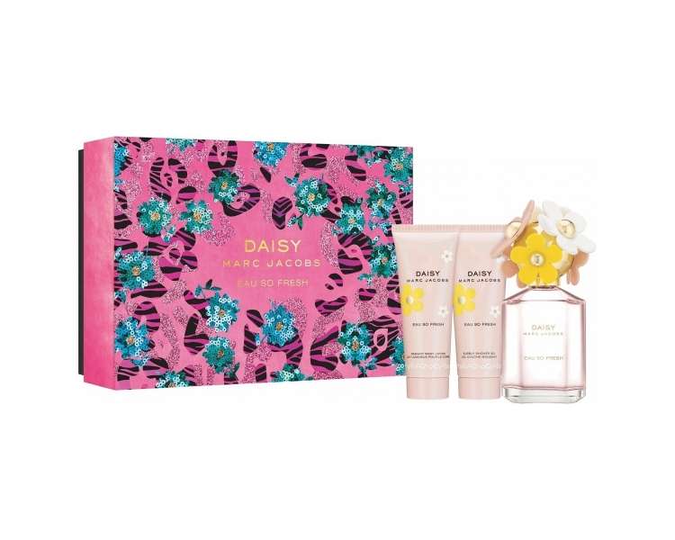 Marc Jacobs - Daisy Eau So Fresh EDT 75 ml + Body Lotion 75 ml + Shower gel 75 ml - Giftset