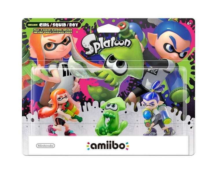 Splatoon Amiibo Triple Pack (Girl/Squid/Boy)