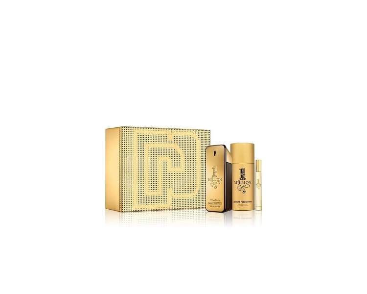 Paco Rabanne - 1 Million EDT 100 ml + Deodorant Spray 150 ml + EDT 10 ml Travel - Giftset