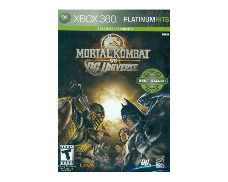 Mortal Kombat vs. DC Universe (Platinum Hits) (Import), Juego para Consola Microsoft XBOX 360