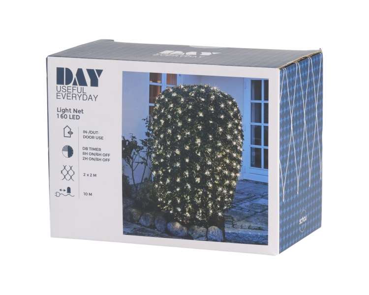 DAY - Christmas Light Net W/160 LED - 2x2 m (71289)