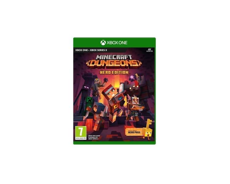 Minecraft: Dungeons, Hero Edition, Juego para Consola Microsoft XBOX One