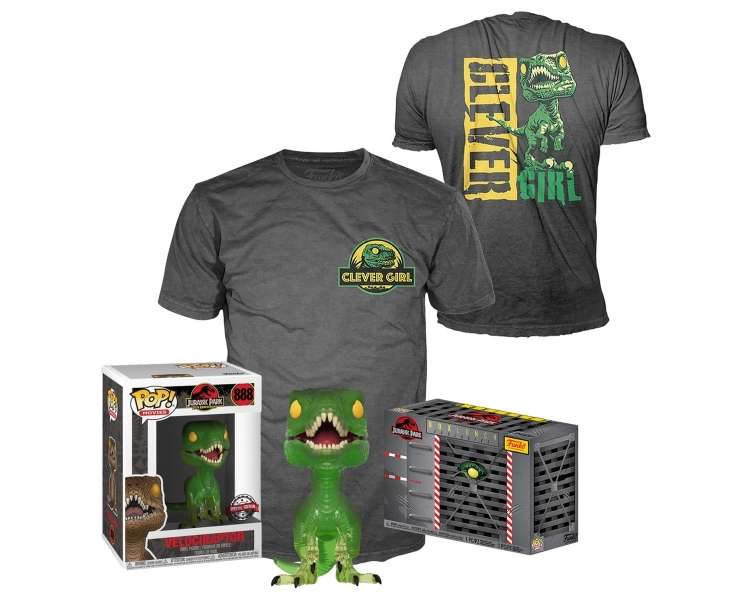 Funko POP! & Tee - Jurassic Park - Clever Raptor Size XL