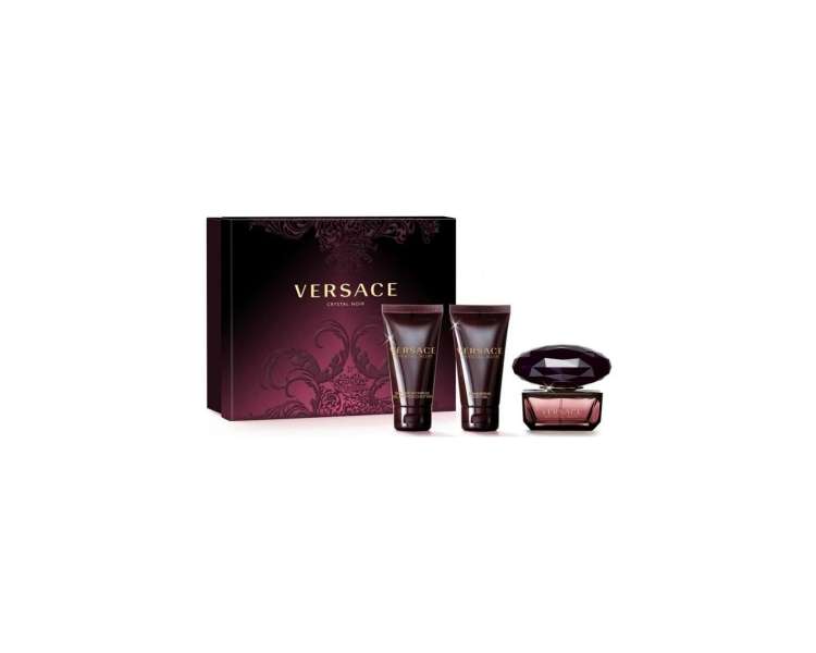 Versace - Crystal Noir EDT 50 ml + Shower Gel 50 ml + Body lotion 50 ml - Giftset