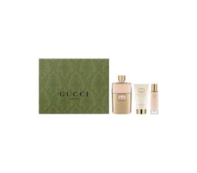 Gucci Guilty Giftset: 90ml EDP + 50ml Lotion + 15ml EDP (60 char)