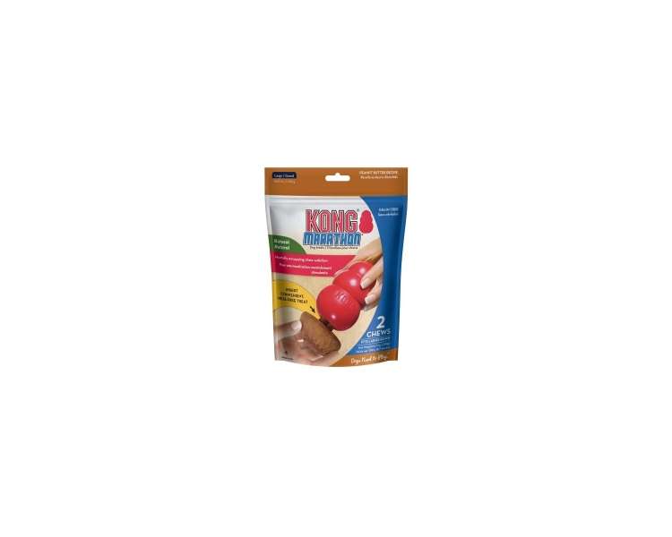 KONG - MARATHON 2-PACK PEANUT BUTTER LARGE 7.6x6.4cm - (634.6890)