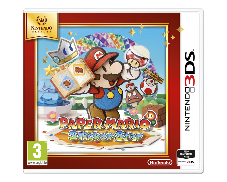 Paper Mario: Sticker Star (Selects), Juego para Nintendo 3DS