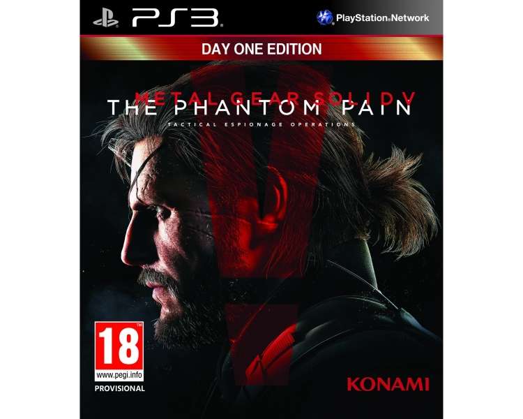 Metal Gear Solid V 5: The Phantom Pain, Day One Edition, Juego para Consola Sony PlayStation 3 PS3