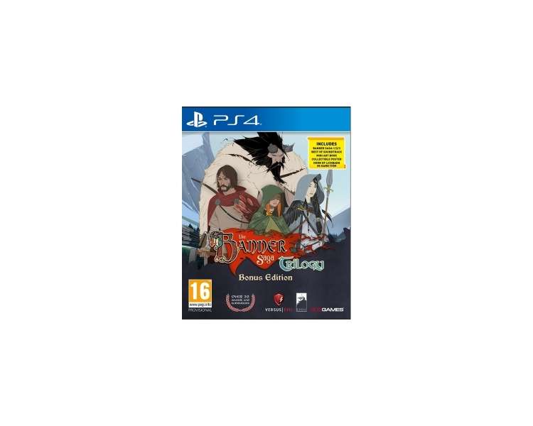 The Banner Saga Trilogy Bonus Edition, Juego para Consola Sony PlayStation 4 , PS4