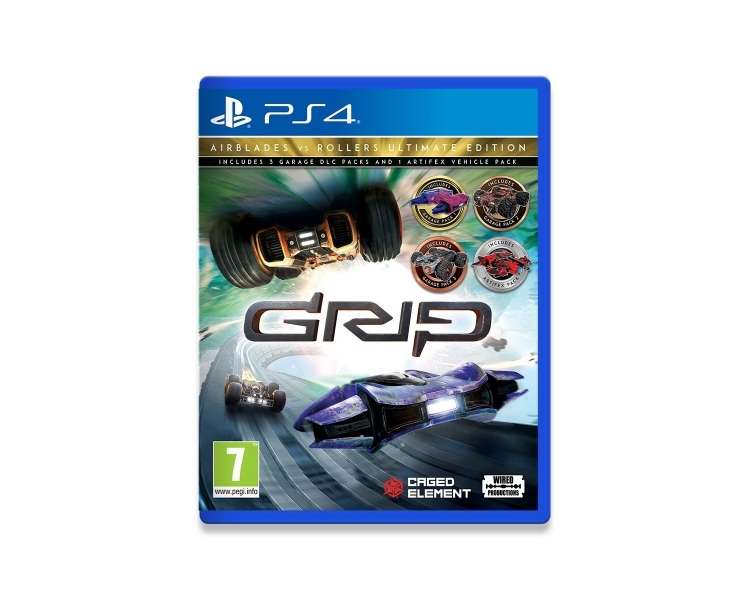 GRIP Combat Racing, Rollers vs AirBlades Ultimate Edition, Juego para Consola Sony PlayStation 4 , PS4