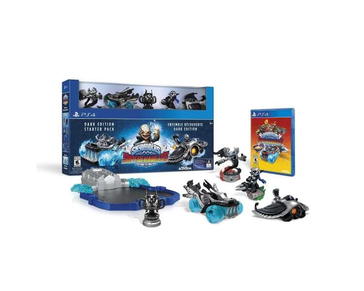 Skylanders SuperChargers, Starter Pack Dark Edition Juego para Consola Sony PlayStation 4 , PS4